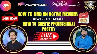 How to Find an active Member| Professional Branding Poster| Forsage Busd
