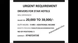 Wanted Drivers Immediately. #driver