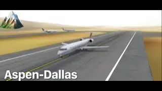 Aspen (KASE)-Dallas (KDFW)  American CRJ-700 #infiniteflighttimelapse