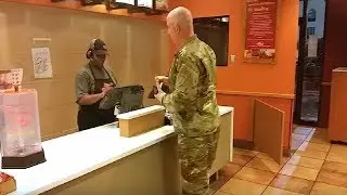 Soldier Goes To Order Taco Bell Meal, Stops Cold When Hearing 2 Boys Behind Him