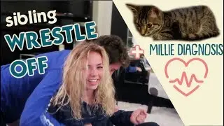 IT'S THE SIBLING WRESTLE OFF + MILLIE THE KITTY'S DIAGNOSIS (FIP)