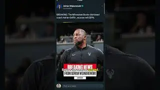 Bucks Fire Adrian Griffin! #nba #nbanews #shorts
