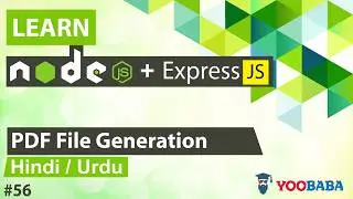 ExpressJS & NodeJS PDF File Generation Tutorial in Hindi / Urdu