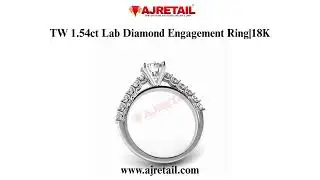 💎 TW 1.54 CT Lab Diamond Engagement Ring | 18K Gold 💍