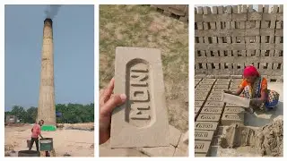 Traditional Brick Making Process | From Mud to Magic! 🔥