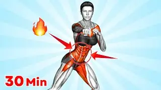 30-Standing Ab Workouts for Rapid Fat Burn🔥Trim 3 Inches Off Your Waist in 1 Week ➜ Powerful Workout