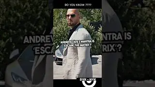 💸Andrew Tate&rsquo;s Secret to ESCAPING the Matrix! 🕶️
