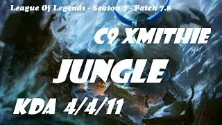Jungle - CLG Xmithie Olaf vs Nunu Patch 7.8 - League Of Legends Ranked Challenge