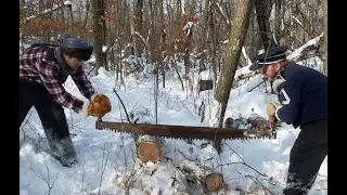 Bushcraft: Two Man Cross Cut Saw - Outdoor Survival Skills.