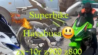 Sunday ride super bikes Hayabusa z900 backfire zx-10r Z 800 MT 15