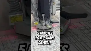 Creating a U shape out of a solid  drywall in 5 minutes