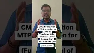 CMA Foundation MTP Discussion June 25 #education #cmapoint #exam