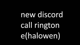 discord haloween ringtone
