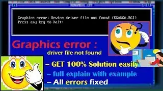 linker error in turbo c  || Graphics error: Device driver file not found