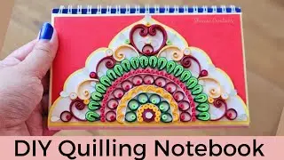 DIY Quilling Notebook/ Quilling Decoration on Diary