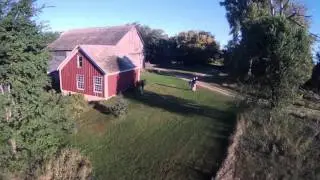Thorstein Veblen Farm form the Air