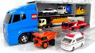 ASMR Working Cars Tomica｜Popular Vehicles Unboxing & Organizing into Tomica Convoy ASMR 