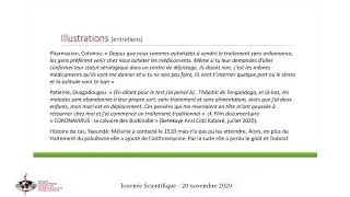 Covid-19 : Strat&eacute;gies de soins des malades non notifi&eacute;s en Afrique francophone, Alice Desclaux, IRD