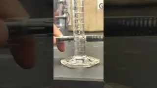 using graduated cylinder