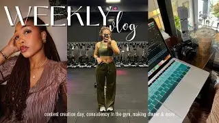WEEKLY VLOG: CONTENT CREATION, CONSISTENCY IN THE GYM, MAKING DINNER + MORE
