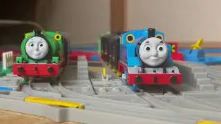 【プラレール】きかんしゃトーマス  夜行列車のテーマ風PV (郵便配達のトーマスとパーシー)