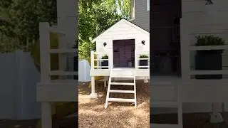 Built this for my girls 2 years ago🥰🐞🌹✨ #diy #playhouse #backyard #diyshorts #backyardgoals