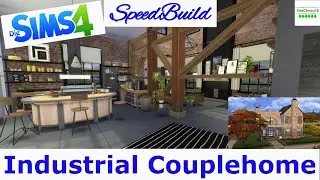 Industrial Couplehome | CC Speed Build | The Sims 4