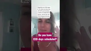 Schedule your CEO days to reach your next level #shorts #ceoday #businessgrowth
