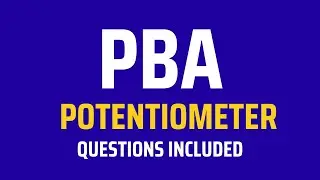 EMF of a cell using potentiometer with PBA questions| XII Physics