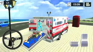 Emergency Ambulance Rescue Driver Simulator - Summer Coast Guard Beach Bay Android Gameplay
