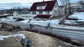 Wheelie Rolf og Lars Gr&oslash;van