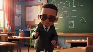First Grader Learns Shapes | Fun 3D Pixar-Inspired Animation for Kids