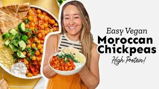 Easy Vegan Moroccan Spiced Chickpeas