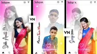 How To Make InstagramTrending Video In Vn App | Dual Colour Status Video Editing In Vn App