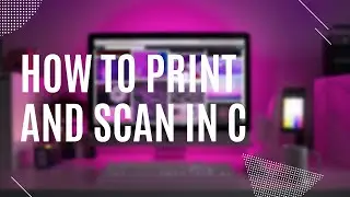 C prog, Print and scan