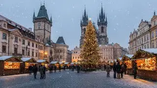 Historic Christmas Square: Warm Festive Ambience & Peaceful Holiday Sounds for Relax, Study & Sleep