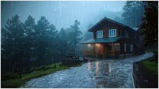 Heavy Rain & Thunderstorm Sounds for Sleeping┇Improve Mental Health┇Rain for Tinnitus Relief