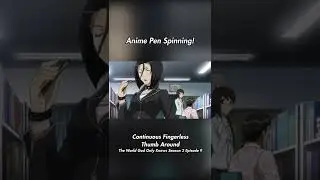 Anime Pen Spinning in REAL LIFE 🌀 #shorts