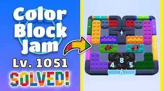 Color Block Jam Level 1050 (1051) | Every Puzzle Solved! 🎯