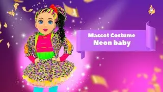 Neon baby Mascot Costume