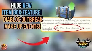 HUGE NEW ITEM BOX FEATURE DIABLOS OUTBREAK MAKE UP EVENTS! l Monster Hunter Now
