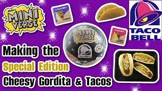 NEW Miniverse Taco Bell COLLAB! Making Mini Cheesy Gordita Crunch & Crunchy Tacos 🌮 