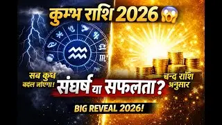 2026 कुम्भ राशि का सबसे बड़ा खुलासा 😱 | चन्द्र राशि अनुसार | संघर्ष या सफलता?