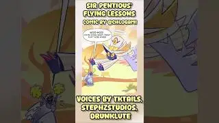 Уроки полётов сэра Пентиуса | #hazbinhotel #hazbinhotelseason2 #comicdub #sirpentious #lute #emily