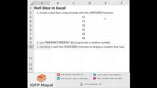 How to Roll Dice in Excel | Random Dice Generator