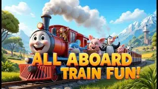 ✨🚂 The Animal Train | 🐒🐬🐄🐧 Fun Animal Song for Kids | Jungle 🌴 Ocean 🌊 Farm 🌾 Arctic ❄️ Adventure!