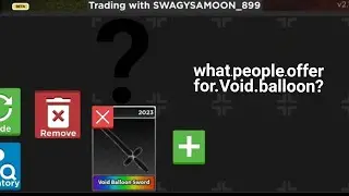 What People Offer For Void Balloon? | Survive the Killer! #survivethekiller #dds #roblox
