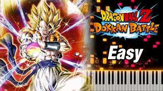 (EASY) LR AGL Super Gogeta Transformation OST - DBZ Dokkan Battle - Piano Cover