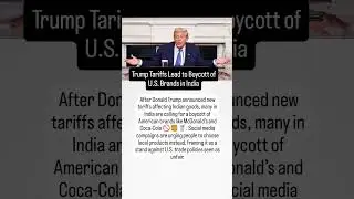 🚫 No McDonald&rsquo;s, No Coca-Cola! India Hits Back at Trump&rsquo;s Tariffs💥#VocalForLocal #AtmanirbharBharat