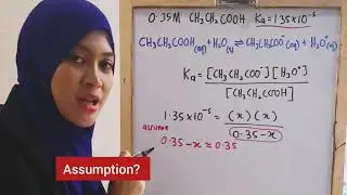 DISSOCIATION OF WEAK ACID, Ka EXPRESSION, pH OF WEAK ACID & % IONISATION OF WEAK ACID